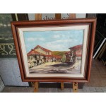 Картина масло на платно от Испания, двойна рамка - 3593